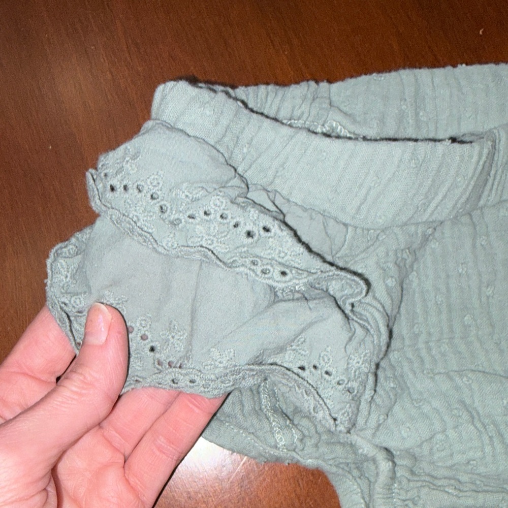 Charming Mint Ruffled Diaper Cover Set - Picture 5 of 9